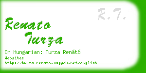 renato turza business card